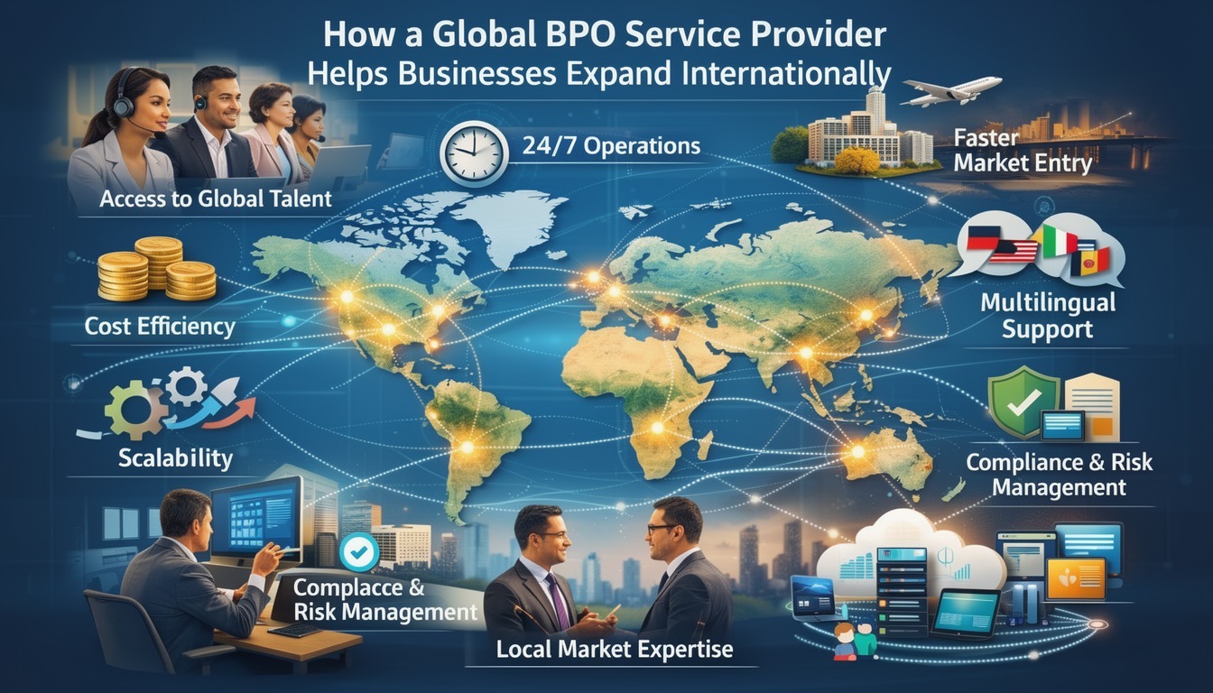 How a Global BPO Service Provider Helps Businesses Expand Internationally